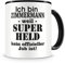 Samunshi® Zimmermann Tasse mit Spruch Geschenk für Zimmermann Mann Frau Kaffeetasse groß Lustige Tassen zum Geburtstag schwarz 300ml