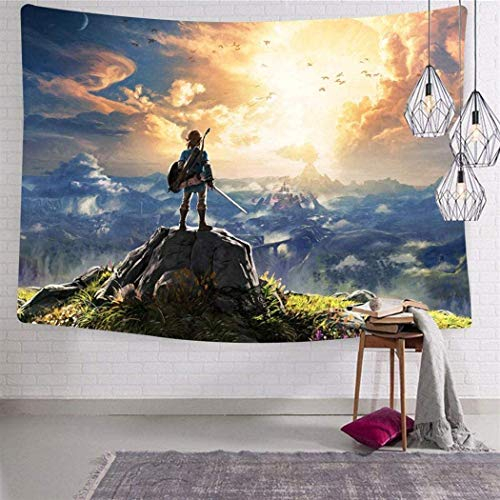 Engshi Wohn Kuscheldecken Legend-Zelda Personalized Tapestry Wall Hanging for Living Room Bedroom Decor