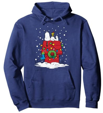 Peanuts Snoopy Christmas Lights Pullover Hoodie