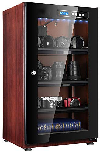 Spolehli Dry Cabinet Camera Digital Control Dehumidifier 70L Electronic Dry Box with LED Lights Noiseless & Energy Saving for Camera Lens & Electronic Equipment Storage (UK Version)