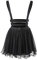 LittleForBig Mesh Overall Rock Romper-Heartbreaker Overall Rock Black S
