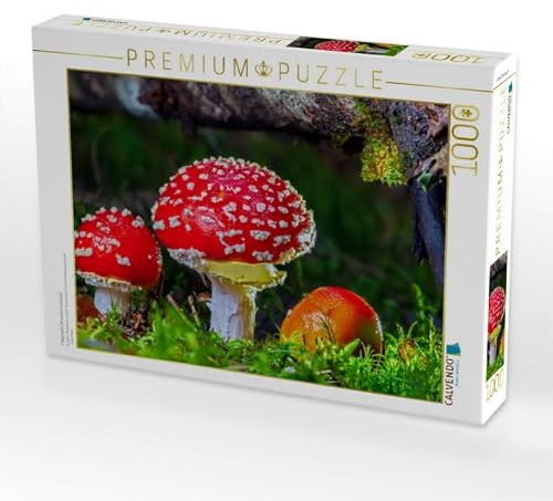 CALVENDO Puzzle Fliegenpilz (Amanita muscaria) | 1000 Teile Lege-Größe 64 x 48 cm Foto-Puzzle für glückliche Stunden