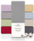 DarBene Spannbettlaken 90x200 Premium 2er Set, Jersey 100% gekämmte Premium Baumwolle, atmungsaktiv, superweiches Bettlaken bis 30 cm Matratzenhöhe, Oeko-TEX, Hellgrau