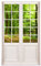 Wandtattoo 120 x 200 cm - Terrassentür mit Ausblick auf Wald - Wandsticker
