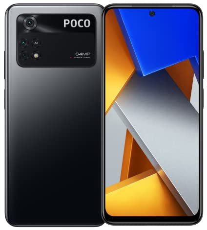 POCO M4 Pro 4G Smartphone MediaTek Helio G96 6GB 128GB 90Hz FHD+ AMOLED DotDisplay 64MP Triple Camera 33W Pro Fast Charging - Black