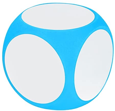RiToEasysports Unterrichtswürfel, Tragbare, Abwischbare Würfel, Kubische, Reinigbare, Beschreibbare Würfel, DIY-Blankowürfel, Lehrzubehör(Blau) Frühschulpuzzlespielzeug Kinderspielzeug Kinderspielzeug