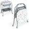 LIFEZEAL Cambiador con Bañera, Cambiador y Bañera para Bebés de 0-12 Meses, Cambiador Plegable y Portátil, Bañera para Bebé con Soporte de Carga de 35 KG (Gris)