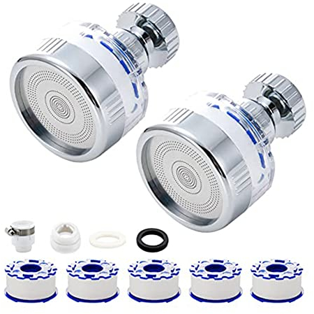 Iegefirm Waschwasserfilterhahn, Wasserhahnfilter, 360 ° Drehbarer Wasserhahnfilter, Wasserhahnfilter, Wasserhahnfiltration für Zuhause, und KüChe