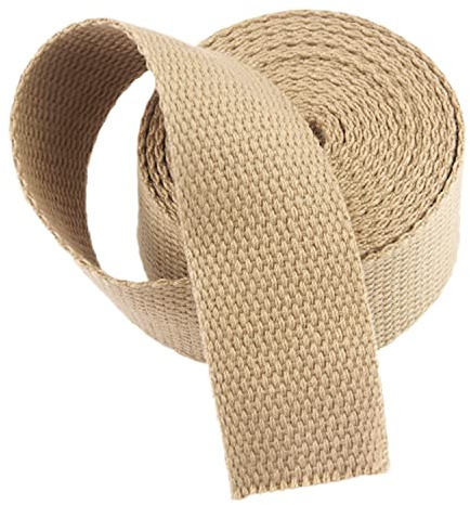 YunYunStrap Sangle Coton pour Sacs, Laisse, Artisanat, Accessoires de Plein air, 9 mètres/Rouleau