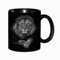 EKLMPS Tazza grande per caffè e tè a colazione - idee regalo per uomo e donna - in porcellana, 330 ml (11oz),Il Re Leone in bianco e nero