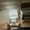 Umikk Lustiges LED Tischleuchte,Lampe „Ein kleiner schüchterner Mann“,Kreative A Little Shy Man Nachttischlampe, USB-Aufladung Tischlampe Mit Schirm,LED Nachttischlampe (Weiß (mit Feigenblatt))