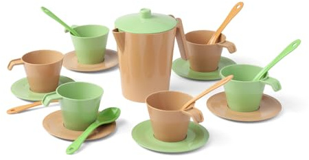 Wader 43140 - Replay Kaffee Set für 6 Personen, 20 Teile, Größe ca. 26,5 cm, für Kinder ab 12 Monaten, geeignet für Mikrowelle und Spülmaschine