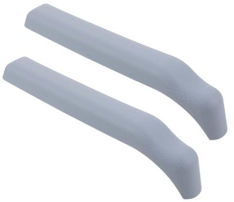 COLLBATH 2 Stück Armlehne für Toilettenstuhl Rollstuhlzubehör für Senioren zubehör für rollstuhlfahrer Austausch von Rollstuhlteilen rutschfeste armlehnen Armlehnenpolster für Stühle Grey