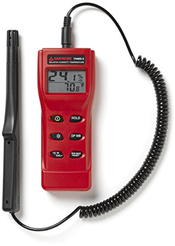 Amprobe THWD-5 Relative Humidity and Temperature Meter with Wet Bulb and Dew Point