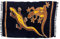 Kascha Sarong Pareo Wickelrock Strandtuch Tuch Wickeltuch Handtuch - Blickdicht - ca. 170cm x 110cm - Schwarz Braun Batik mit Gecko Motiv Handgefertigt inkl. Kokos Schnalle in Rauteform