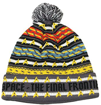 Star Trek Offizielle Mütze - Original Serie Abzeichen Mütze von LOVARZI - Unisex-Erwachsene - Multicolored (Red, Blue, Gold) - Beanie - Einheitsgröße