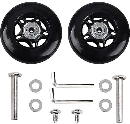 Ersatz rollen für koffer Gummi Rollen Räder Ersatz Wheels Rad für Trolley Samsonite Hartschalenkoffer rollen mit kugellager Ersatzteile, Reparatur Set