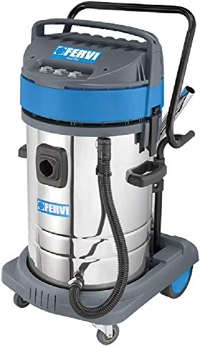 Aspirateur professionnel pour usage industriel 80 l monophasé 3 moteurs avec accessoires Fervi A040/803