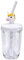 Joie Kitchen Gadgets MSC International 16162 Joie Unicorn Milk Mix with Lid Pump and Drinking Straw, 10-Ounce Capacity, Unicron Cup, White, Plastic