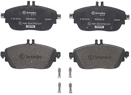 Brembo P 50 093X Brake Pad | Compatible with: Infiniti Q30, QX30, Mercedes Benz A-Class, B-Class Sports Tourer, CLA Coupe, CLA Shooting Brake, GLA-Class