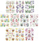 Ideen mit Herz Transparent-Stickerbogen | Frühlingszauber | Verschiedene Designs | Mit Veredelung | DIN A4 | 10 Bogen