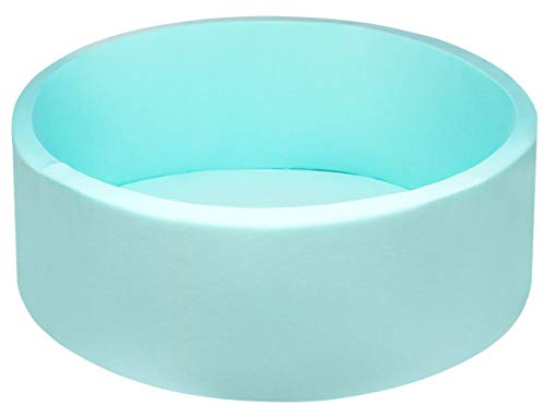 DIVCHI Kids Foam Ball Pit, Kiddie Balls Pool Soft Baby Playpen Indoor Outdoor, Memory Foam Ball Pit For Children Toddler Boys Girls (Blue)