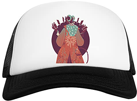 Mollymauk Weiß Schwarz Unisex Baseball Cap White Black Unisex