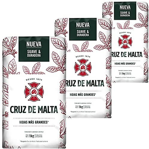 Cruz de Malta Yerba Mate Tradicional 3 kg - El tiempo de maduración es de 12 meses - Yerba Mate Argentina