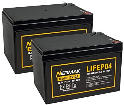 Nermak LiFePO4 Deep Cycle Batteries 12V 12Ah Over 2000 Rechargeable Lithium Cycles Iron Phosphate for Solar Energy UPS Lighting Electric Wheels Search Engine