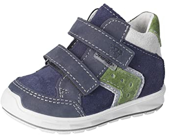 PEPINO Ricosta Jungen Stiefel KIMO,Kinder Boots,WMS:Mittel,lose Einlage,Sympatex,Kids,Kinderschuhe,Klettstiefel,Booties,Nautic (170),28 EU