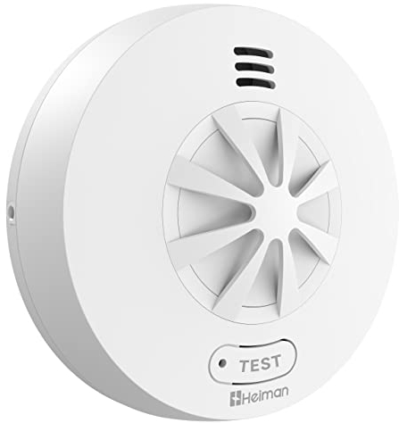 HEIMAN Heat Alarm with Wireless Interlink,with 10 Year Battery Life,BS EN IEC 62368 Certified, Interconnected Heat Alarm for kitchen,Scotland/England Law Compliant