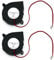 JZK 2PCS 5015 Blower 24V, 6500 RPM/min, 50x50x15mm, 5cm Small Fan, 3D Printer Cooling Fan, DC Brushless 50mm