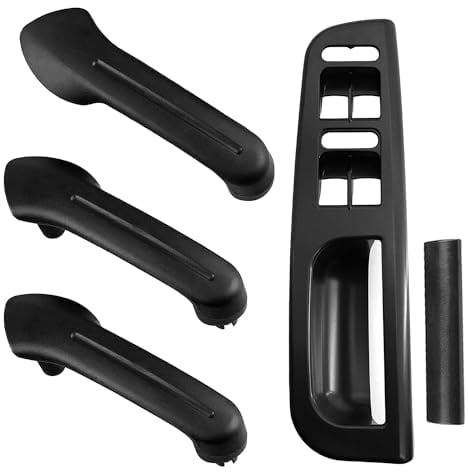 QUVBKZ 5 piezas Funda Protectora para Manillar de Coche, 3 Manijas + 1 Placa de Elevación + 1 Accesorios de Placa de Elevación, Auto Accesorios, Compatible con Bora Golf IV J-etta