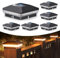 ENSLI Solar Post Lights Outdoor, 6 Pack 40 LEDs Brighter Fence Post Solar Lights Outdoor with 3 Modes, Waterproof Solar Powered Deck Fence Post Lights, Solar Post Cap Lights for 4x4 Vinyl Wooden Posts