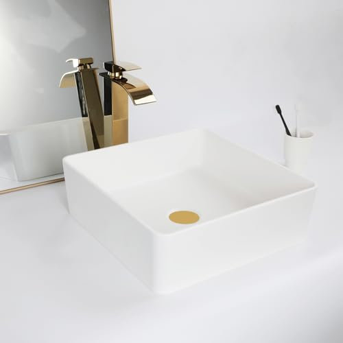 washly Fregadero de baño Lavabo de baño Lavabos de baño sobre la encimera Resina de piedra con grifo Combo de fregadero acrílico fregadero rectangular blanco lavabo de baño y fregadero cuadrado de