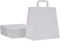 DeinPack Umweltschonende Papier Tragetaschen groß I Papiertüten Geschenktüten Papiertragetaschen biologisch abbaubar, kompostierbar I 50 x weiß Papier Tüten 32 x 17 x 27 cm