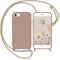 DOMAVER Hülle für iPhone SE 2020/2022 mit Band, Handyhülle iPhone 8 iPhone 7 Case Ultra Dünne Matt Weichem Silikon Stoßfeste Kratzfest Schutzhülle, Braun/Khaki