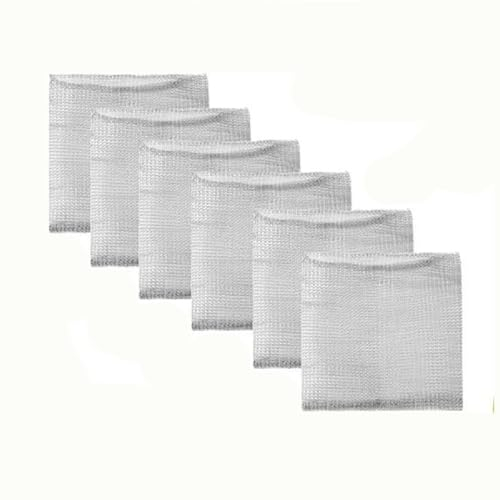 Supertool 6 Stück Wühlmaus-Drahtkorb, Edelstahl-Pflanzendrahtkörbe, Tierkäfige, Pflanzenwurzelschutz für Beeren, Gemüse, Blumen (25 x 23 cm)