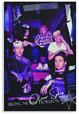 Poster und Drucke Senza Cornice Oliver Sykes Poster Canvas Wall Art Room Immagini per Camera da letto Regali Decor 30x50cm