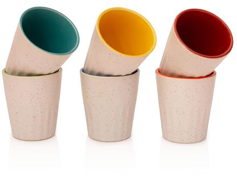 Handmade Traditional Kulhar Kulhad Chai Tea Coffee Mug Cup Cantaritos Set of 6 Glazed Earthenware Glossy Finish Clay Terracotta Artisanal Studio Pottery Food Safe Natural Rustic Eco-Friendly