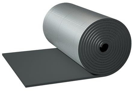 IkErna Vapour Barrier and Waterproof Thermal Insulation Alumifoil Membrane,Durable Insulation Cotton Mat Length 1-10M,Cuttable/5Mm Thick/1 * 2M/3.3 * 6.6Ft