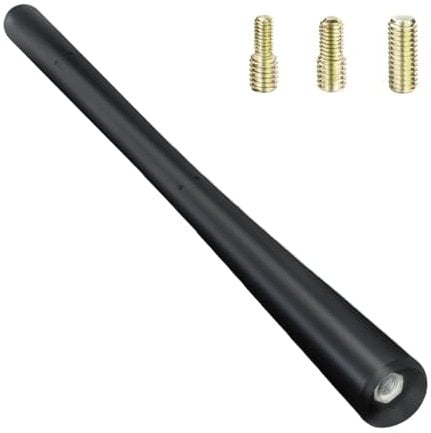 Car Aerial Antenna Universal 7.8 Inch, AM FM DAB Reception Car Radio Antenna Mast Kit Replacement for Roof Mounted Aerials, Mini Vehicle Rubber Antenna Mast Car Truck Antenna Screws in M4 M5 M6