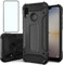 HTXWXJC Coque de téléphone pour Huawei P20 Lite, coque ANE-LX1 ANE-LX2 Huawei Nova 3E avec protection d'écran HD, coque hybride fine double couche TPU + PC, coque de protection antichoc pour Huawei