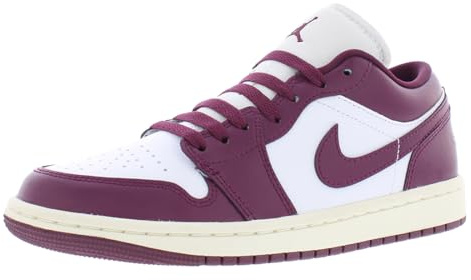 Air Jordan 1 Low Damen Schuhe (DC0774-161, White/Sail/Bordeaux)