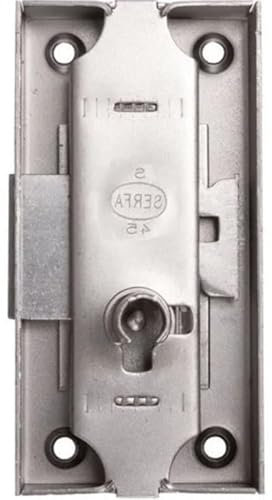 Serrure espagnolette 80x55mm axe 35mm longueur du canon 12mm droite finition fer - DEVISMES - 12383-005-D