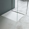 Mai & Mai Piatto Doccia Ultraslim in Pietra Artificiale Rinforzato Antiscivolo Filo Pavimento Bianco 80x80x4 cm Geoma04 Forma Quadrata