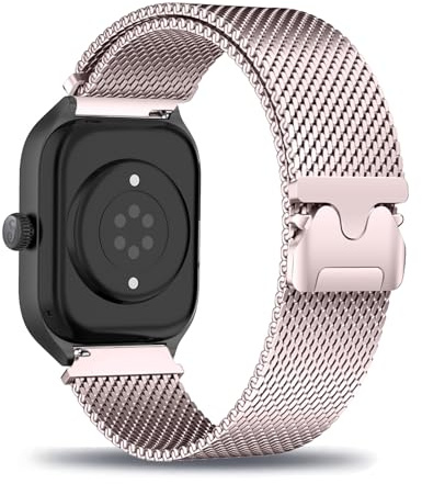 KMKJSH Métal Bracelet pour Ice-Watch (1,85) 22mm Bracelet de Montre, avec Fermoir Magnétique Réglable Acier Inoxydable Milanais Femmes Hommes Bande de Rechange pour Ice-Watch (1,85) 22mm Sangles