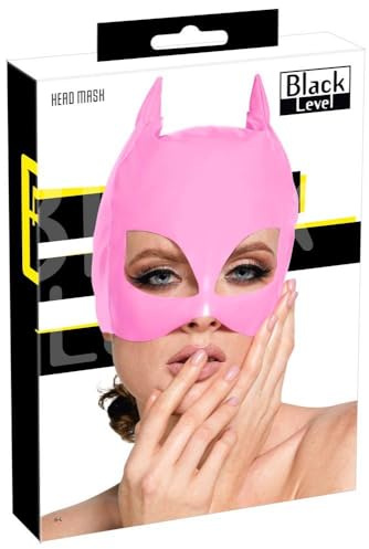 Black Level Damen Vinyl Kopfmaske Rosa S-L