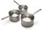 Atma – Lot de 3 Casseroles Inox 3 Plis avec Couvercles (16, 18, 20 cm) – Cuisson Homogène – Sans PFAS, PFOA, PTFE – Graduation, Bords Verseurs – Tous Feux Dont Induction – Fabriqué en France
