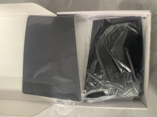 YIBEICO 4PCS Faceplate Replacement for PS5 Slim Disc Edition,Side Plate Shell Accessories,Hard Shockproof,Anti-Scratch Dustproof,ABS Case,Black